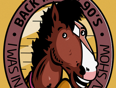 Bojack - Back in the 90's art bojack horseman brazil design illustration netflix painting poster