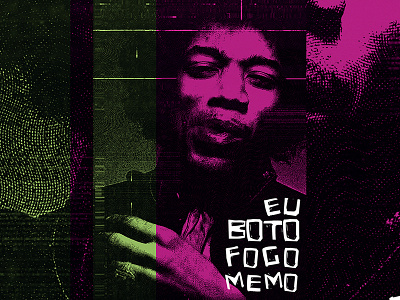 Jimi Hendrix Lambe-lambe art design illustration jimi hendrix poster rock rock n roll