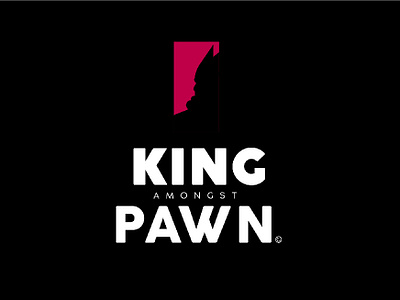 KING amongst PAWN brave goldenratio logo 2d purple t shirt branding vector wealth