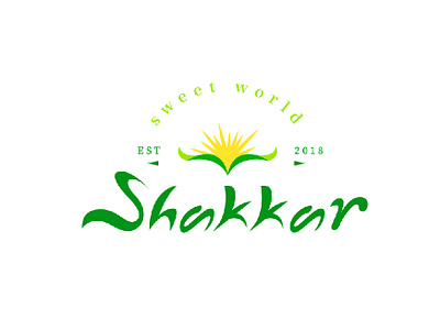 Shakkar logo farm fresh farm logo farming forsale green green logo sweet