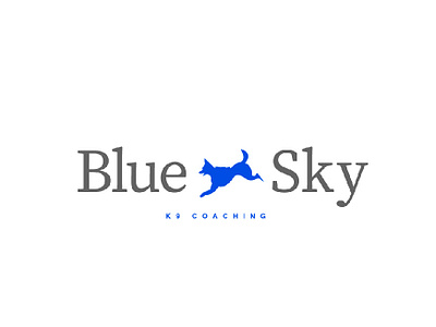 dog training-team logomark blue logo cat dog illustration logo 2d logo brand mark