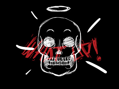 Skull black blackandwhite forsale illustration logo 2d merch merchendise skull skull art