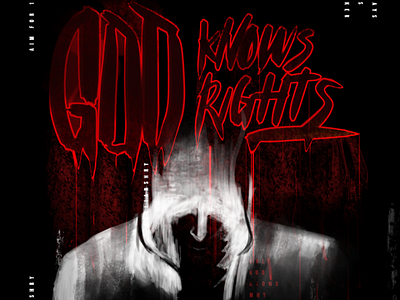 God Knows Rights art cool dark graphic hoodie illustration lettering lettertype