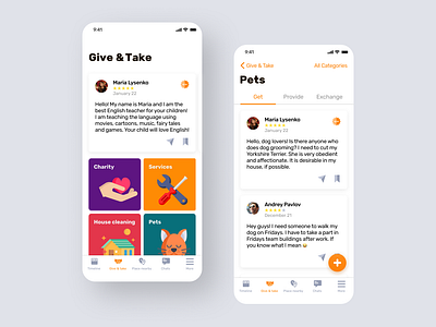 Mobile app for neighbourhood community app design ui ux