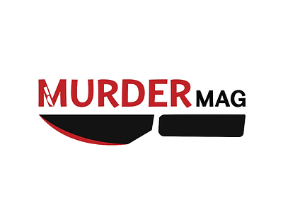 Murder mag Logo branding logo magazine minimalist murder