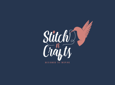 stitch n Crafts app branding design flat illustration logo minimal minimal art minimalist logo vector