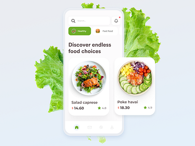 Food delivery design ui