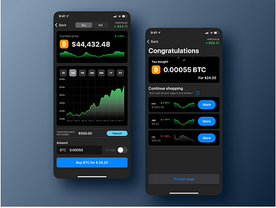 Simple crypto app for IOS (Concept) app banking crypto ios payment transaction