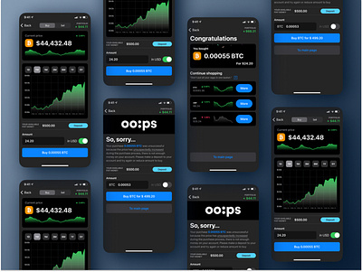 Simple crypto app for IOS app banking crypto ios payment ui wallet