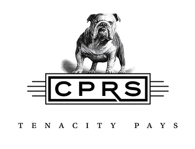 CPRS Bulldog branding design logo