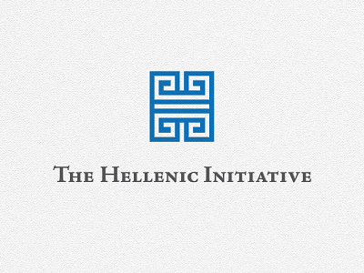 Hellenic Initiative branding design icon vector