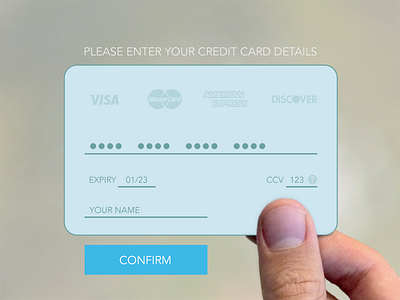 002 - Credit Card Form 002 credit card daily ui ux