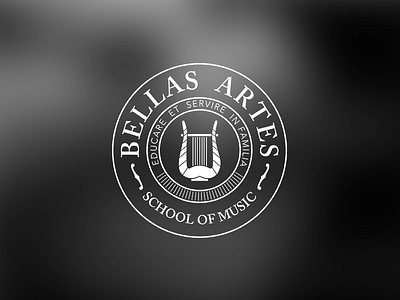 Bellas Artes logo seal typography vintage