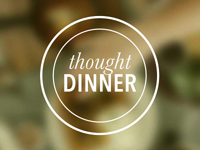 Thought Dinner identity logo typography web design