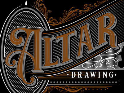 Altar Drawing calligraphy design graphic design illustration illustrator logo typography vector victoriantype