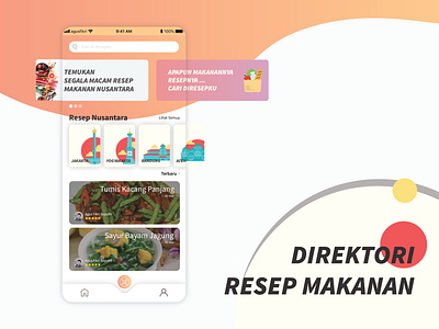 Food Recipe application - Aplikasi Resep Makanan Nusantara food food recipe recipe ui user interface