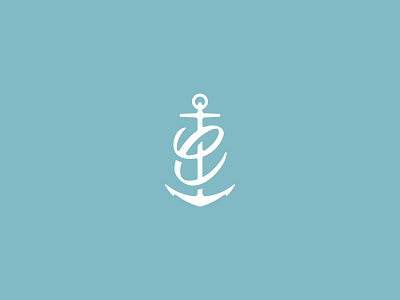 Coast anchor branding icon identity logo mark seafood vector