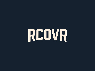 RCOVR brand branding clean design flat identity lettering logo logotype minimal type typography