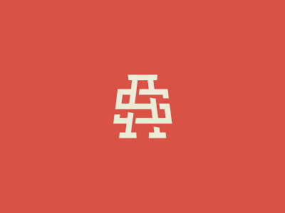 AS Monogram as badge branding combination mark design emblem flat icon initials logo mark monogram type typography