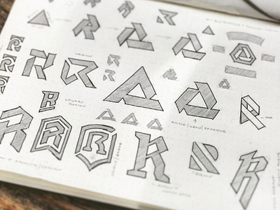 Sketchbook branding geometric hand drawn illustration illustrator logo mark sketch type typography vector