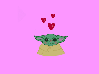 Baby Yoda digital art digital illustration procreate