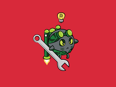 Monsphere: The Tinkerer cartoon cartoon character cartoon illustration character cute illustration monsphere tinkerer