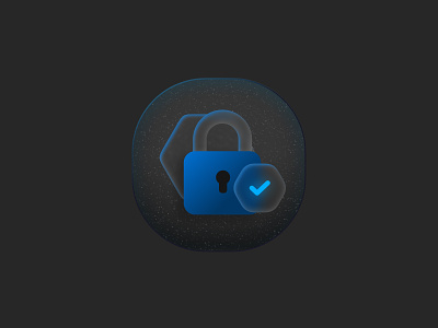 Secure 🔒 3d animation app appicon branding dailyui design graphic design icon iconography illustration lock logo minimal mobile motion graphics secure security simple design ui