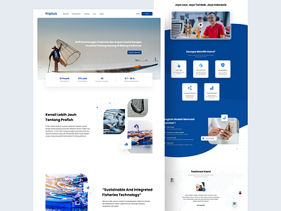 Fishery Investment Startup Website clean fishery investment landing page minimal typography ui uidesign ux uxdesign website website design
