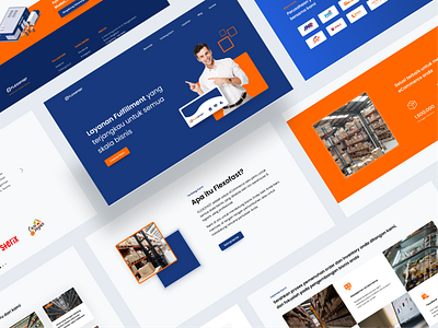 Fulfillment & Warehouse Services Website clean landing page logistics company typography ui uidesign ux uxdesign warehouse website website design