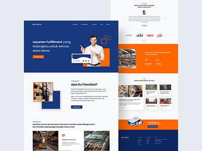 Fulfillment & Warehouse Services Website clean landing page logistics company ui uidesign ux uxdesign warehouse website website design