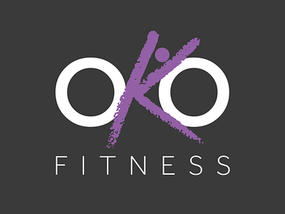 OKO Fitness branding design icon illustration logo typography vector web