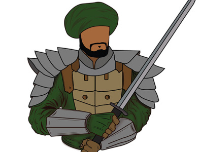 Warrior cartoon character cartoon design charachter design illustration