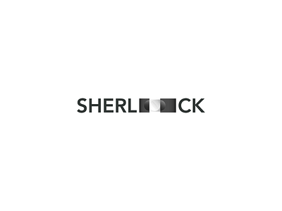 SHERLOCK branding design flat icon identity illustration lettering logo minimal typography