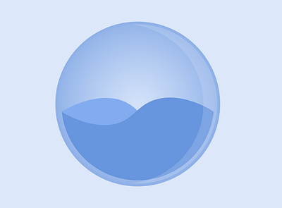 App Icon Water Bowl application icon dailyui drop illustration logo reflection water