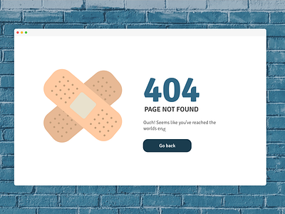 404 404 404 page bricks dailyui desktop endofworld plaster ui web design
