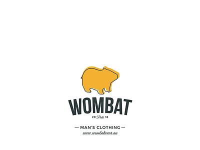 13 Logo Designer Wombat Clothing branding clothing brand design illustration logo vector wear wombat