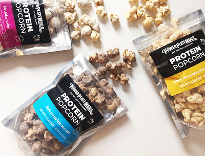 PPM Protein Popcorn fitness labeldesign packaging popcorn protein