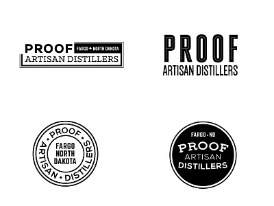 Proof alcohol artisan badge booze brand distillers distillery hipster logo logo design spirits stamp
