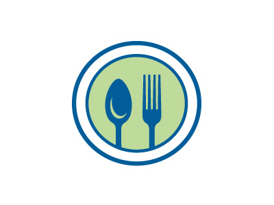 Spoon, Fork, Plate circle fork icon logo plate spoon