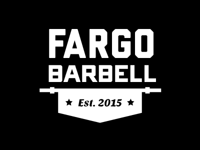 Fargo Barbell Banner banner barbell crossfit fargo gym logo weightlifting