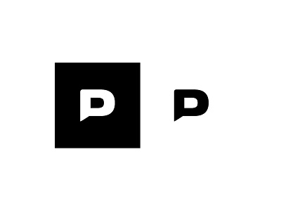 Letter P Bubble black and white bubble communication connect letter p