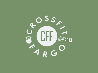 CFF Logo artisan badge brand circle crossfit fargo gym icon logo