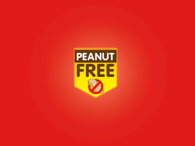 Peanut Free badge peanut free symbol