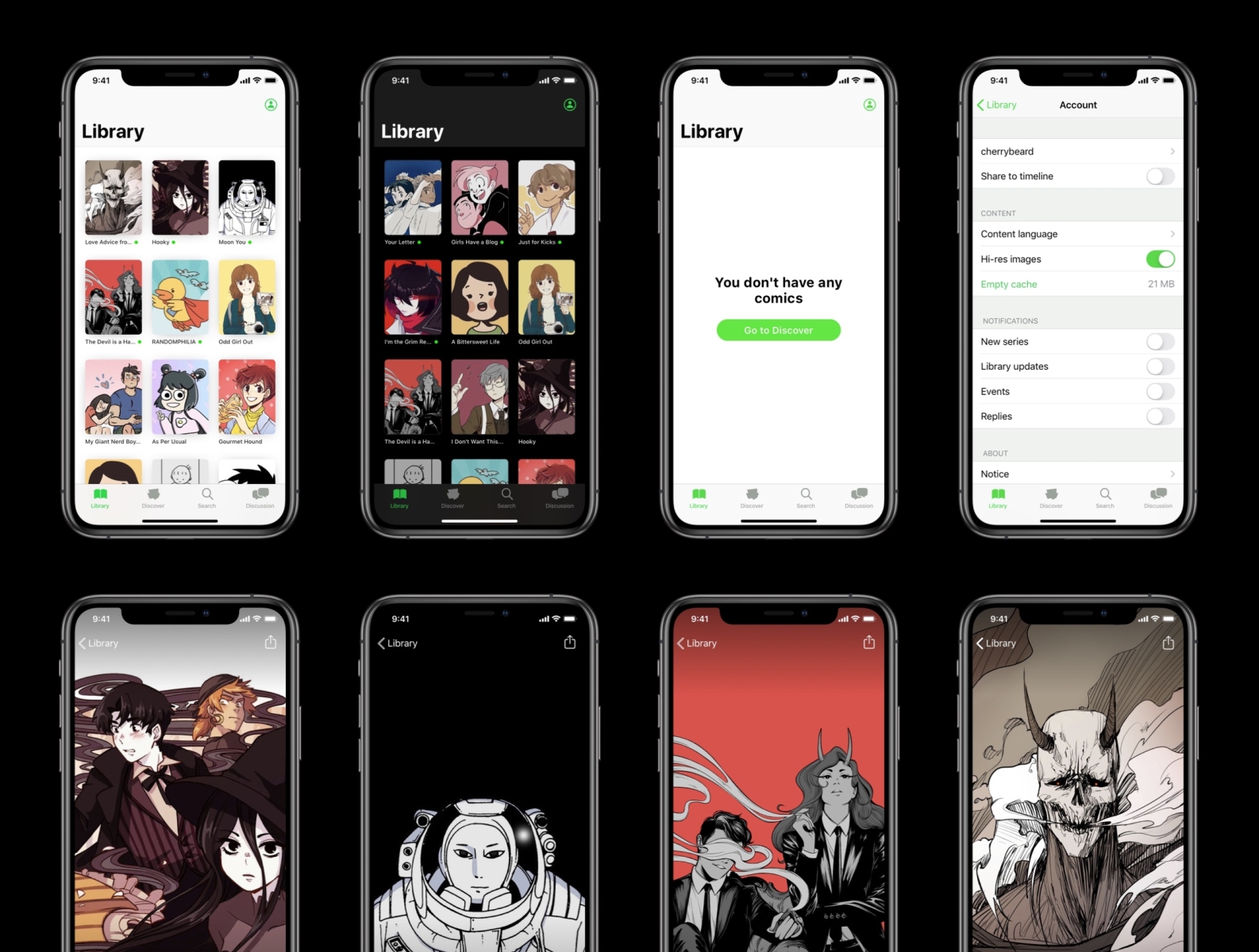 webtoon app on iphone