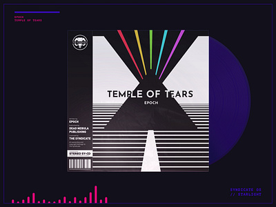 Paradise Killer • Temple of Tears album album art album artwork art atari cd cover cover art cover artwork covers illustration music obi strip pyramid retro song vaporwave vhs vinyl