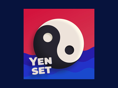 TM Lagoon • Yenset art balance chinese colorful cover death illustration label lagoon life music nadeo poster sea soundtrack spirit symbol trackmania vector yinyang