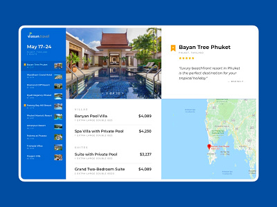 Viasun • Hotel blue bookmark gallery hotel map orange photo product travel ui web