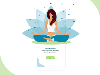 Meditation app ui adobe photoshop meditation onboarding peace ui yoga