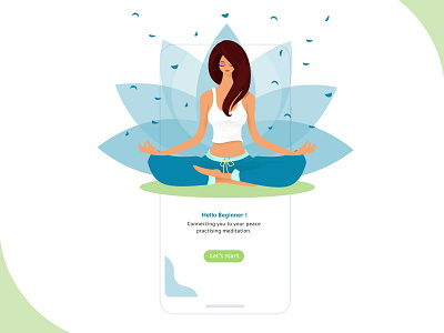 Meditation app ui