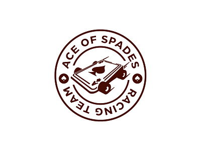 Ace of Spades ace of spades car emblem logo logo design logodesign logotype racing racing logo
